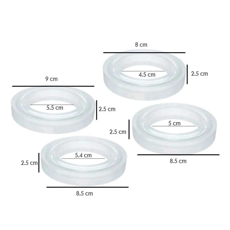 Pablo Art 4 Size Round Bangle Silicone Jewellery Casting Resin Mould