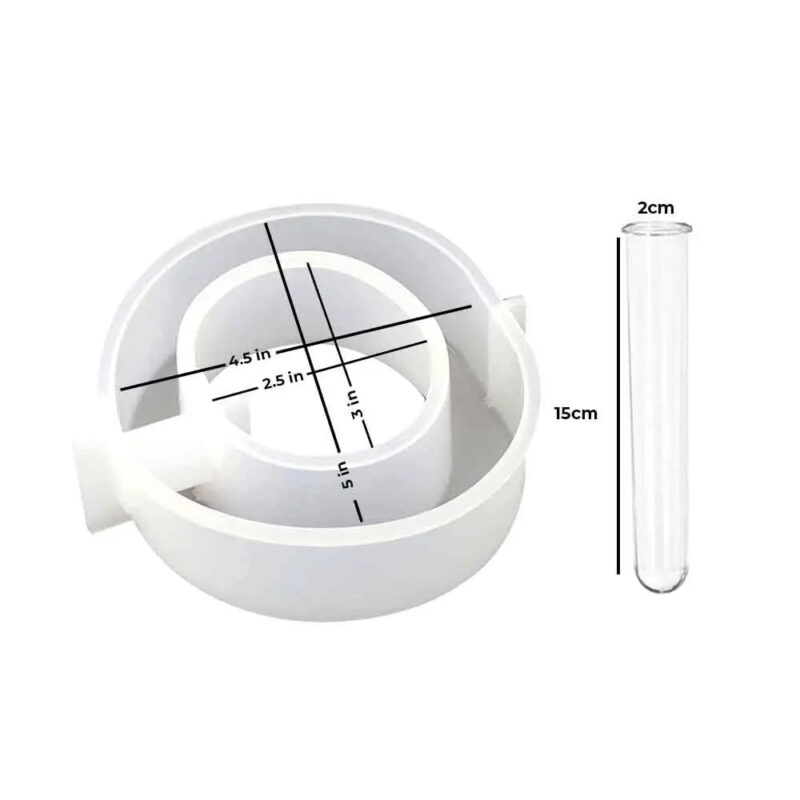 Pablo Art Oval Shaped Tube Planter Silicone Mould