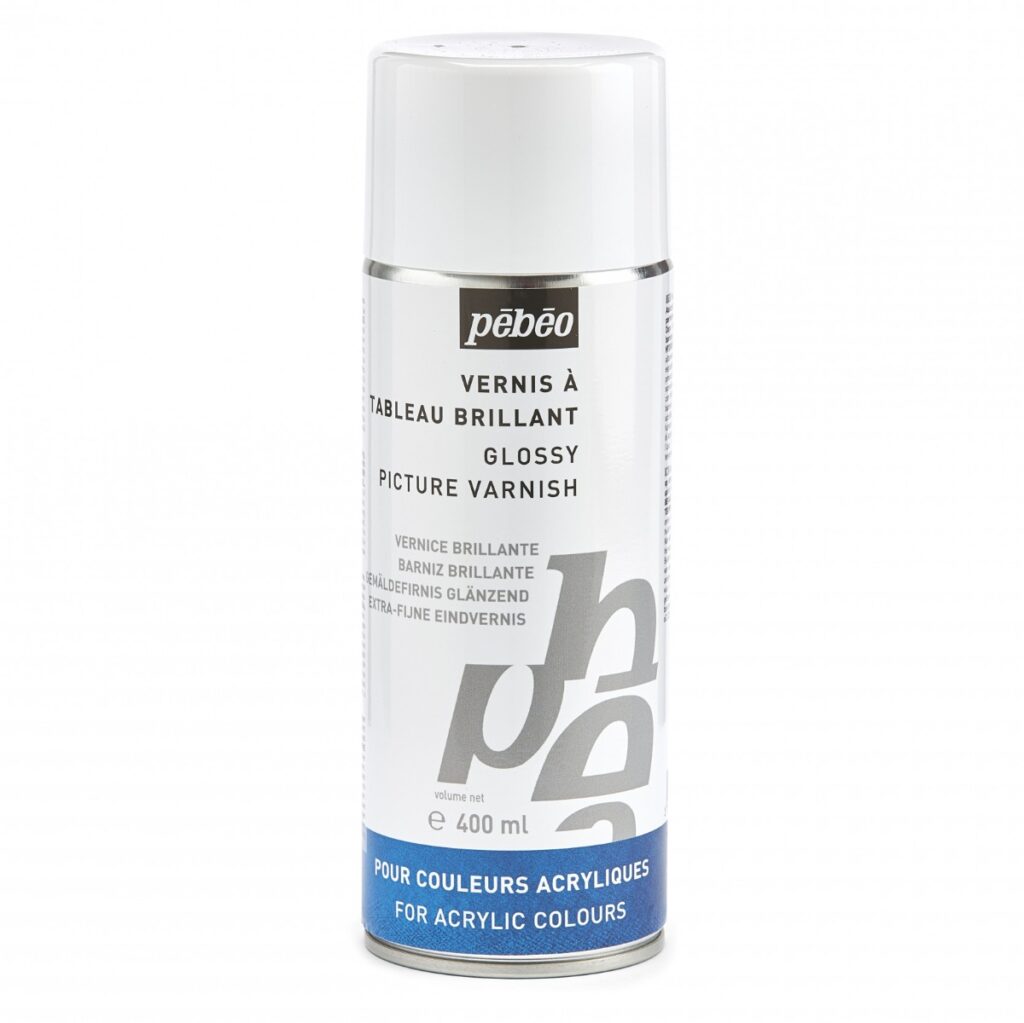 Pebeo Extra Fine Artist Acrylics Auxiliaries Solvent Based Gloss Varnish For Acrylic Colours Spray