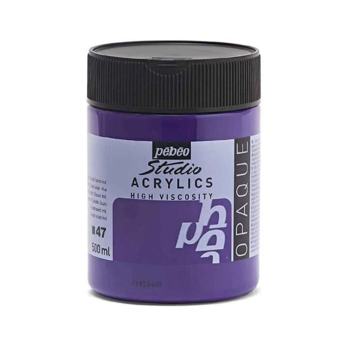 Pebeo Studio Acrylic Paints / Colours High Viscosity 500ml (Loose) - Image 15