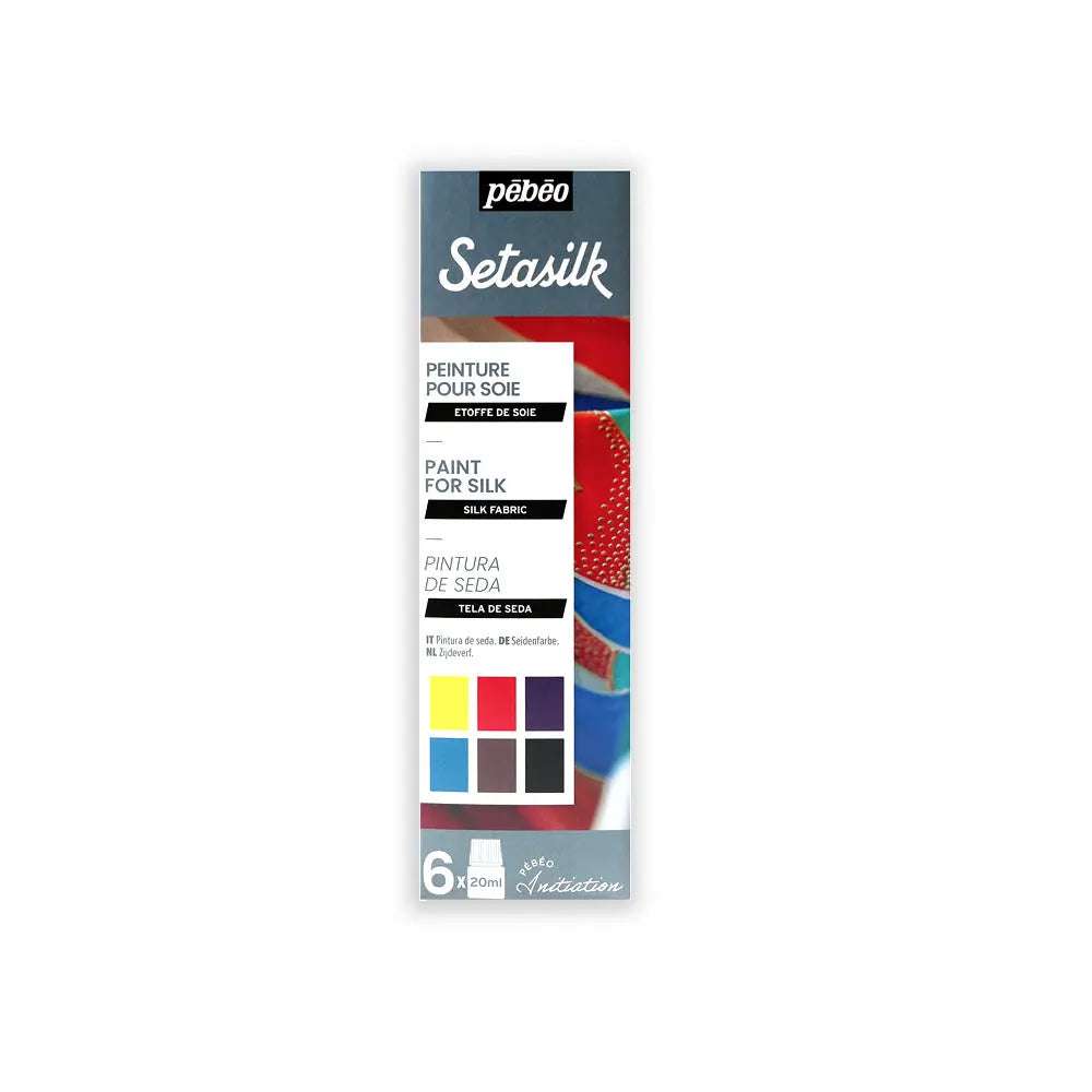 Pebeo Setasilk Silk Paint Colours Set and Initiation Set