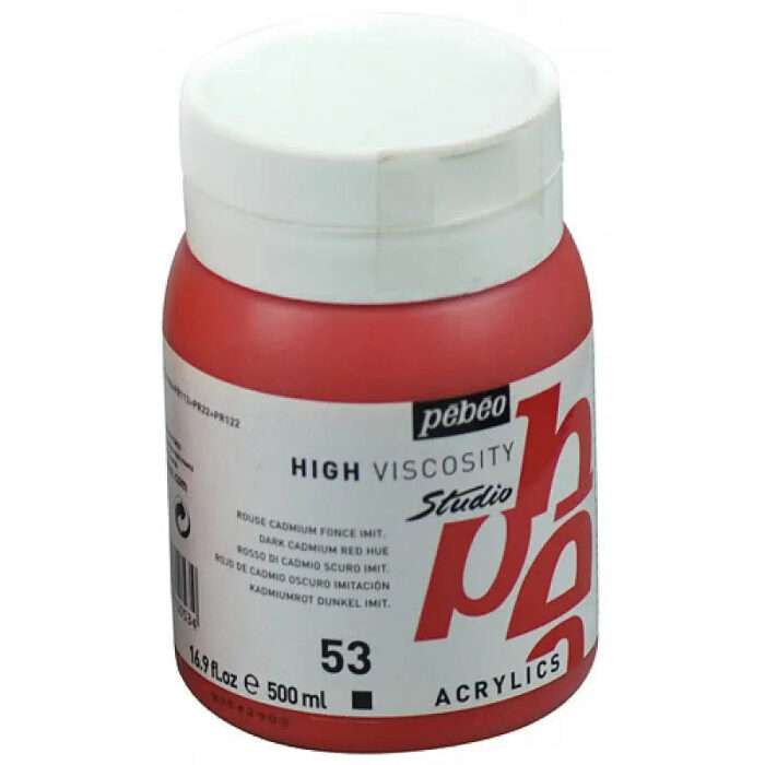 Pebeo Studio Acrylic Paints / Colours High Viscosity 500ml (Loose) - Image 57