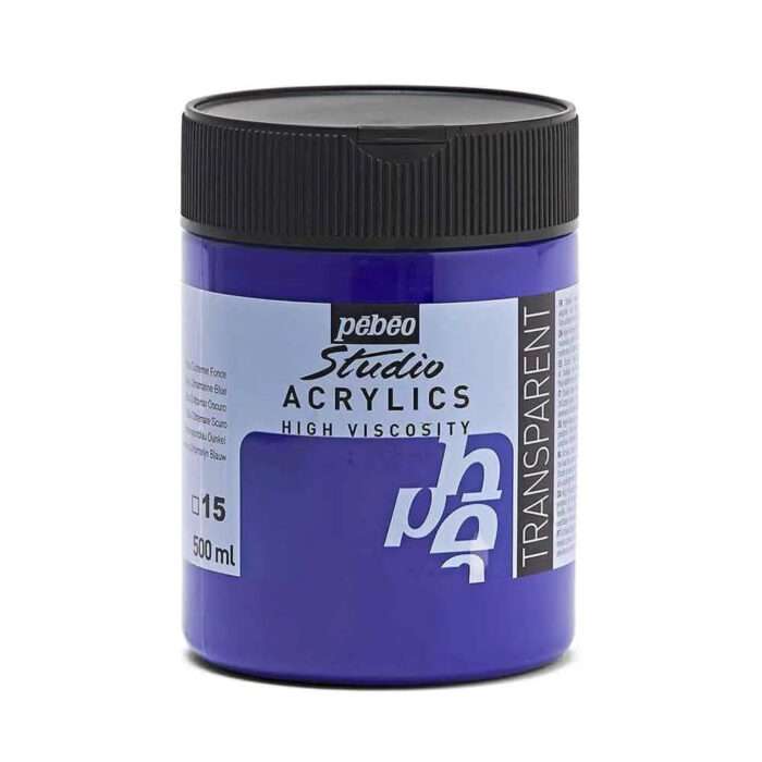 Pebeo Studio Acrylic Paints / Colours High Viscosity 500ml (Loose) - Image 17