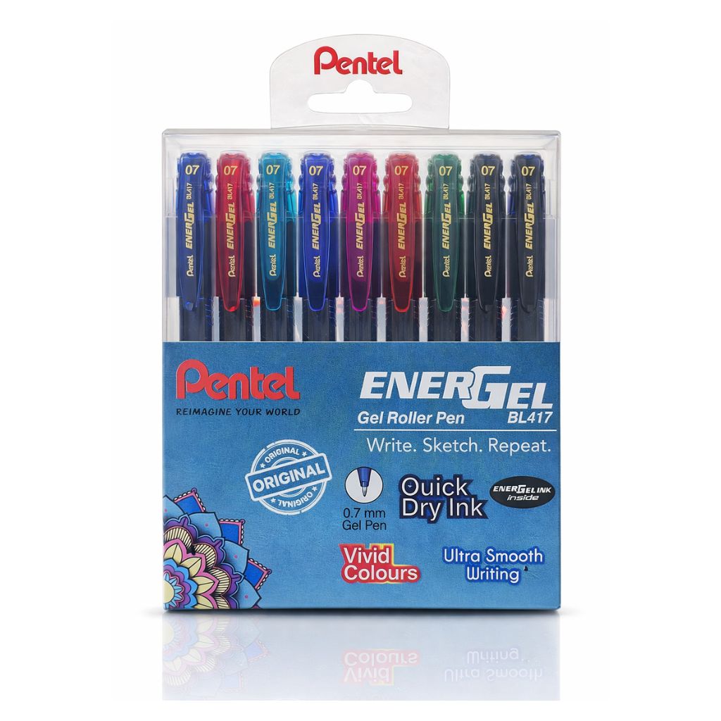 Pentel 0.7 12 Pentel Energel Roller Gel Assorted Pen Set - Image 1