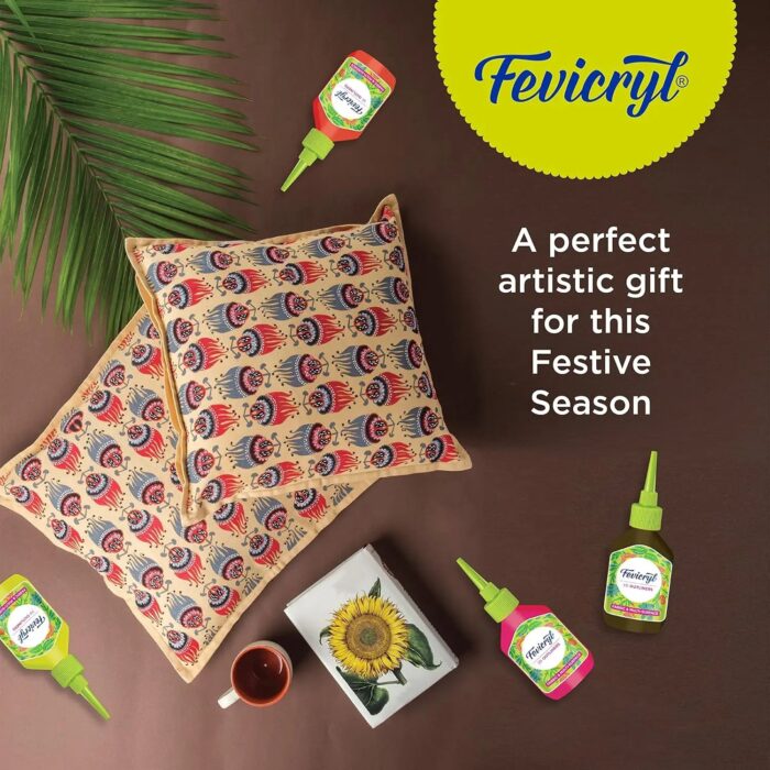 Pidilite Fevicryl 3D Outliners Fabric & Multi-Surface - Set of 5 Shades - Image 5