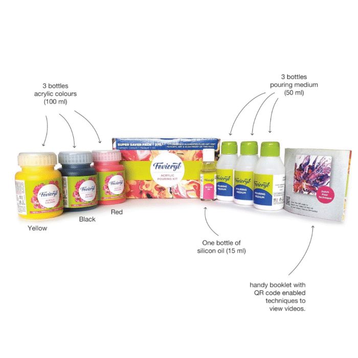 Pidilite Fevicryl Acrylic Pouring Kit Set - Image 5
