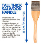 STATIONERIE Artists Hake Flat Watercolour Brush for Watercolor Pottery Painting Arts - Image 5