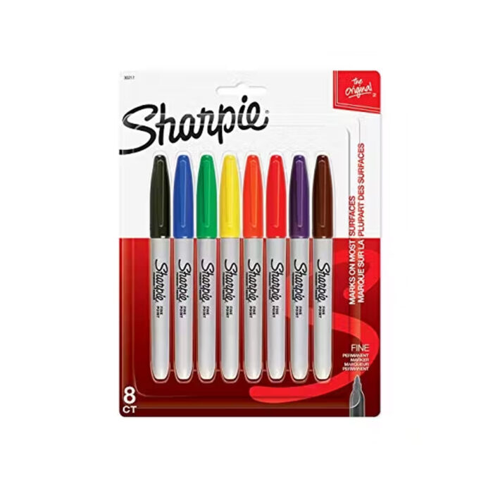 Sharpie Fine Marker Assorted 8 Colour Set - Image 1