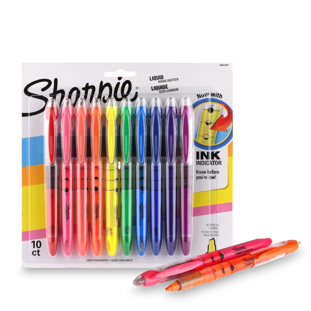 Sharpie Highlighter Assorted 10 Colour Set Sharpie Highlighter Assorted 10 Colour Set