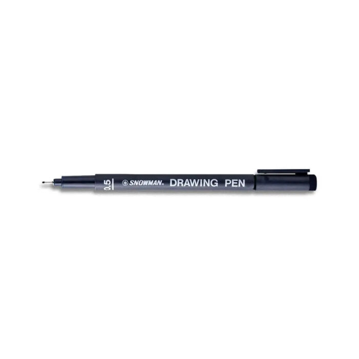 Snowman Drawing, Zentangle & Manga Pens | Pigment Liners Black (Loose) - Image 3