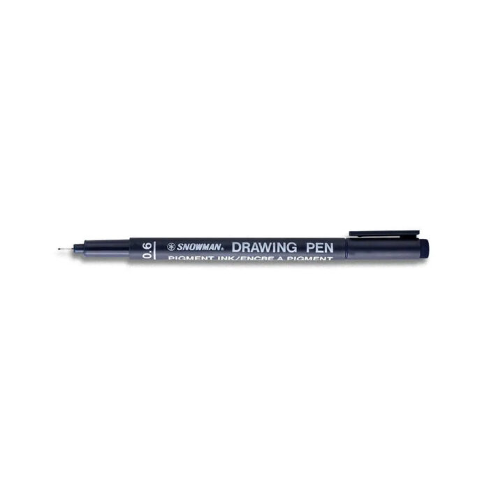 Snowman Drawing, Zentangle & Manga Pens | Pigment Liners Black (Loose) - Image 4