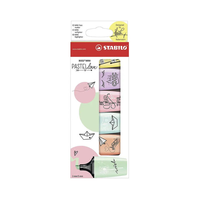 Stabilo Boss Mini Pastel Love Sets - Image 1