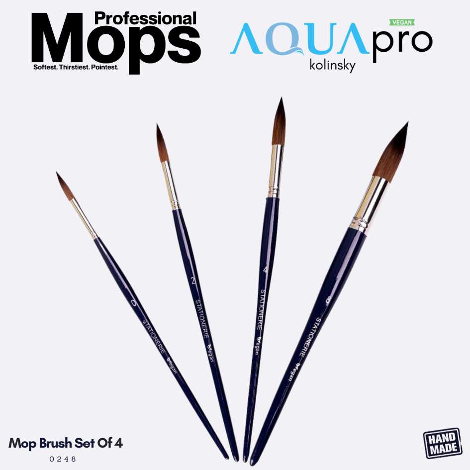 xr:d:DAF0PK7pLwI:5,j:3488447191186437406,t:23111512 Stationerie Aquapro Kolinsky Vegan Mops Set Of 4