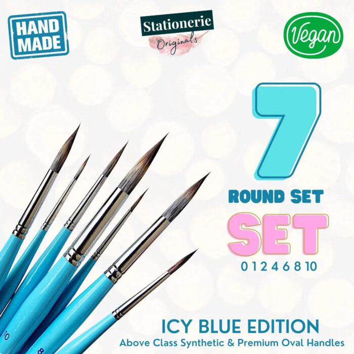Stationerie Signature Synthetic Handmade Round Set Of 7 - Image 1