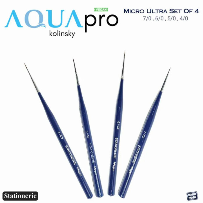 Stationerie Ultra Micro Spotter Set Of 4 Kolinsky Synthetic - Image 2