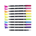 Tombow Dual Brush Pens Art Markers – Bright Palette
