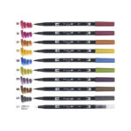 Tombow Dual Brush Pens- Muted Palette