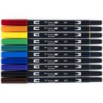 Tombow Dual Brush Pens Colour Set - Primary Palette