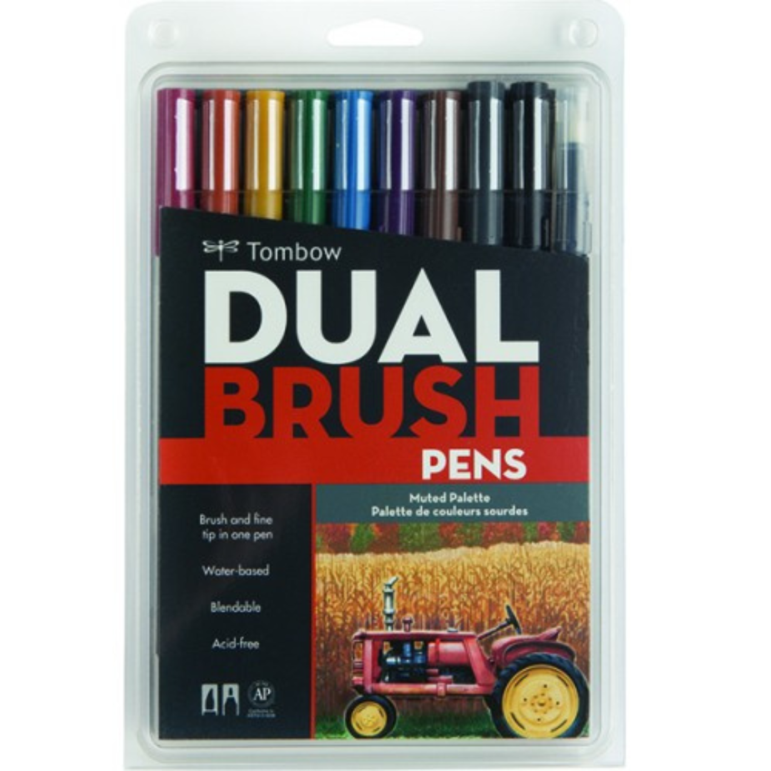 Tombow Dual Brush Pens- Muted Palette Tombow Dual Brush Pens- Muted Palette