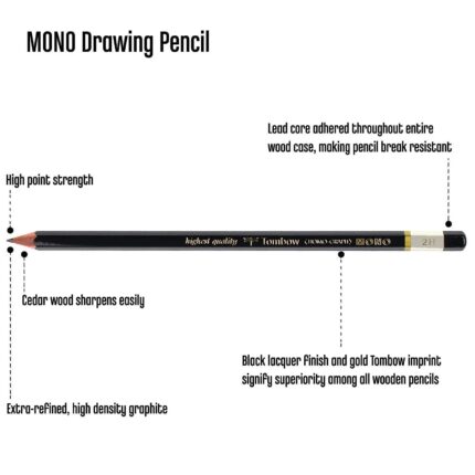 The Tombow Mono Graphite Pencil Set includes 12 assorted grades with high-quality, break-resistant graphite lead. Comes with a free Mono Knock Eraser and is presented in an elegant case. Perfect for artists seeking precision and quality in their work. The Tombow Mono Graphite Pencil Set includes 12 assorted grades with high-quality, break-resistant graphite lead. Comes with a free Mono Knock Eraser and is presented in an elegant case. Perfect for artists seeking precision and quality in their work. Tombow Mono Graphite Pencil Set, 12 Assorted Grades With Free Mono Knock Eraser, Limited Edition