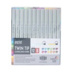 BRUSTRO Twin Tip Alcohol Based Marker Set of 12 - Image 3
