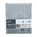 BRUSTRO Twin Tip Alcohol Based Marker Set of 12 - Image 6
