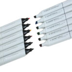 BRUSTRO Twin Tip Alcohol Based Marker Set of 12 - Image 5