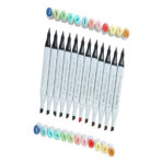 BRUSTRO Twin Tip Alcohol Based Marker Set of 12 - Image 7