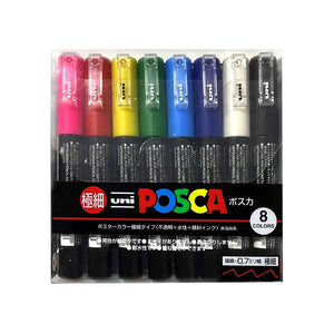 Uniball Posca 1M Markers Set of 8