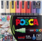 Uniball Posca 5M Markers with Medium Point Pen Tips for Fabric, Glass Paint, Metal Paint - Image 2