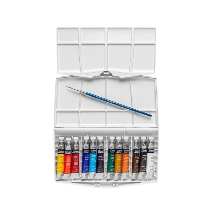 Winsor & Newton Cotman Water Colours Painting Plus - 12 x 8ml Tubes - Image 1