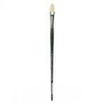 W&N Winton Hog Bristle Brush Flat Long Handle - Image 3