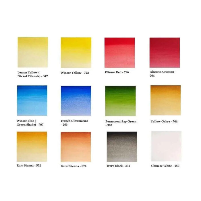 Winsor and Newton Professional Water Colour Field Box - 12 Half Pans - Image 2