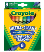 Crayola Ultra Clean Washable Large Crayons - 08 & 16 Pack - Image 2
