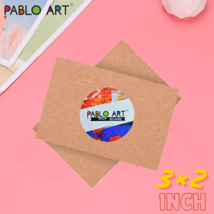Pablo Art MDF Board Cut Out (Rectangle) 3*2 inch