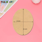 Pablo Art MDF Board Cutouts (Oval) - Image 2