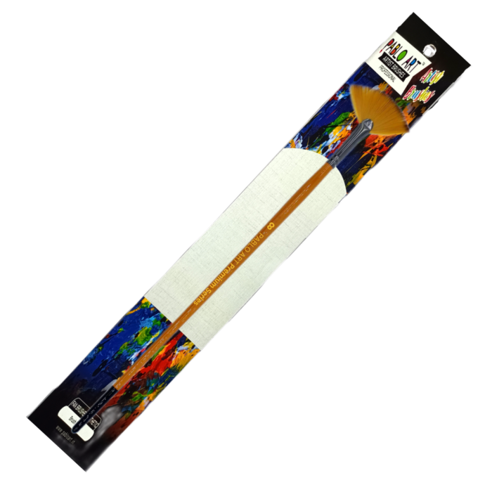 Pablo Art Artists Premium Fan Synthetic Brush Size 8 - Image 1