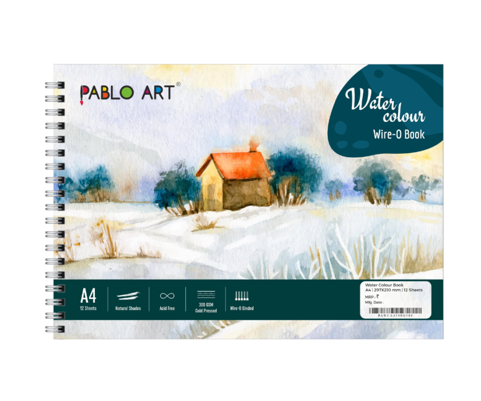 Pablo Art A4 Watercolor Paper Wire O Book