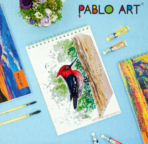 Pablo Art A4 COLD PRESSED 300 GSM 12 SHEETS Watercolor WIRE-O- BOOK - Image 2