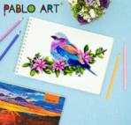 Pablo Art A4 COLD PRESSED 300 GSM 12 SHEETS Watercolor WIRE-O- BOOK - Image 3