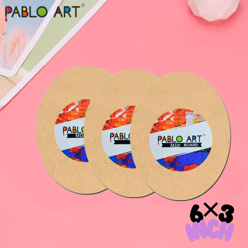MDF Board Cutouts (Oval) 6*3 inch