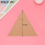 Pablo MDF Art Board Cut Out (Triangle) - Image 2