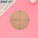 Pablo MDF Art Board Cut Out (Circle) - Image 2