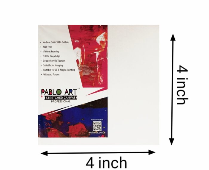 Pablo Art 4×4 Stretched Canvas Board - Image 2