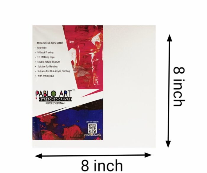 Pablo Art 8×8 Stretched Canvas Board - Image 2