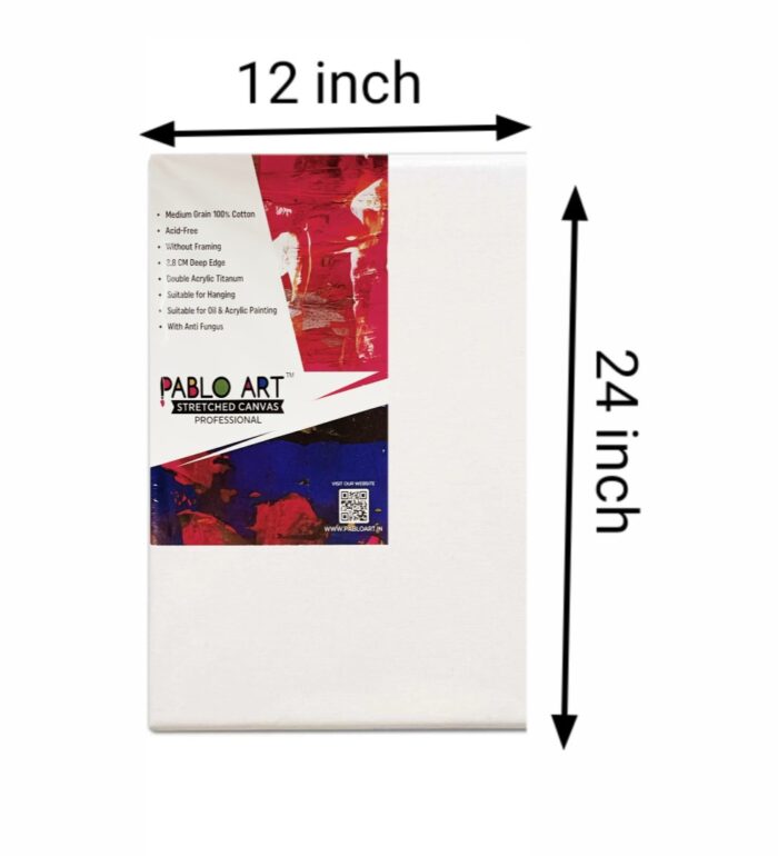 Pablo Art 12×24 Stretched Canvas Board - Image 2
