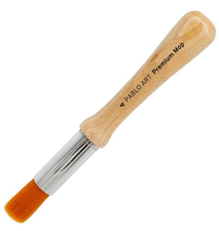 Pablo Art Artists Premium Mop Synthetic Brush Size 4 - Image 1