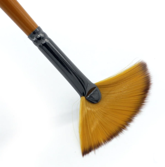 Pablo Art Artists Premium Fan Synthetic Brush Size 8 - Image 3