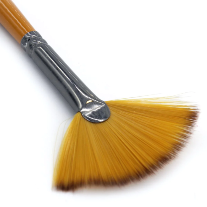 Pablo Art Artists Premium Fan Synthetic Brush Size 8 - Image 4