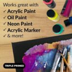 Pablo Art 12×16 inch Black Canvas Board - Image 5